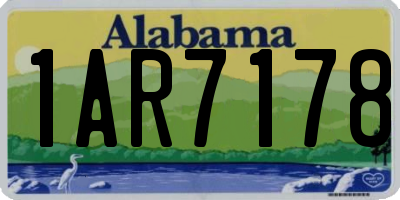 AL license plate 1AR7178