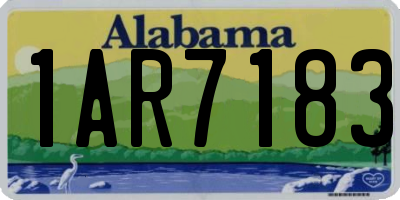 AL license plate 1AR7183