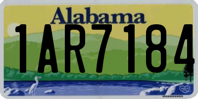AL license plate 1AR7184