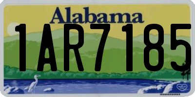 AL license plate 1AR7185