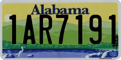 AL license plate 1AR7191