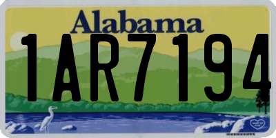 AL license plate 1AR7194