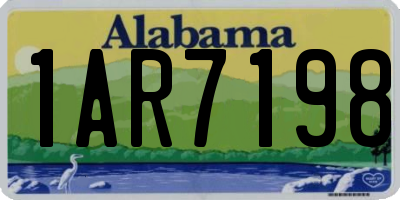AL license plate 1AR7198