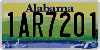 AL license plate 1AR7201