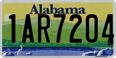 AL license plate 1AR7204