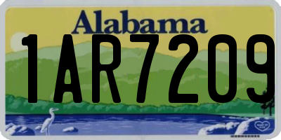 AL license plate 1AR7209