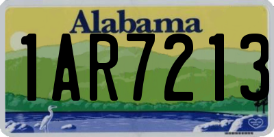 AL license plate 1AR7213
