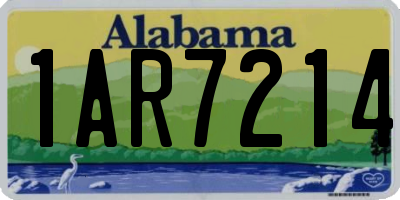 AL license plate 1AR7214