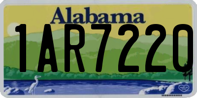 AL license plate 1AR7220