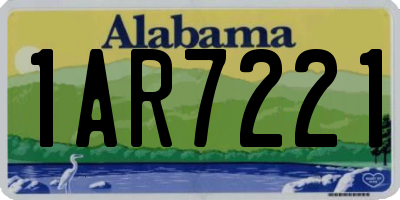 AL license plate 1AR7221