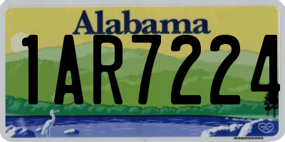 AL license plate 1AR7224