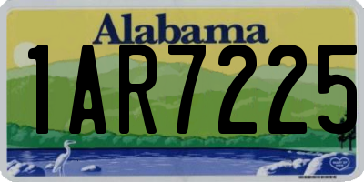 AL license plate 1AR7225