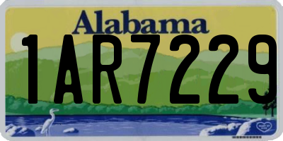 AL license plate 1AR7229