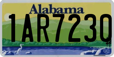 AL license plate 1AR7230