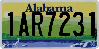 AL license plate 1AR7231