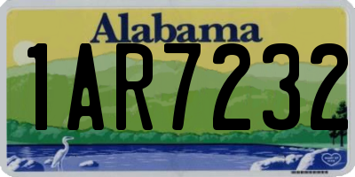 AL license plate 1AR7232