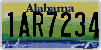 AL license plate 1AR7234