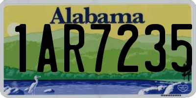 AL license plate 1AR7235