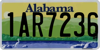 AL license plate 1AR7236