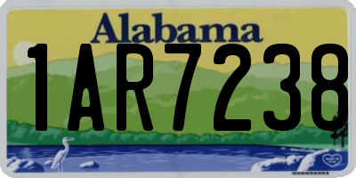 AL license plate 1AR7238