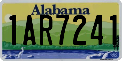AL license plate 1AR7241