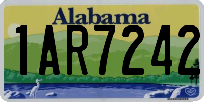 AL license plate 1AR7242