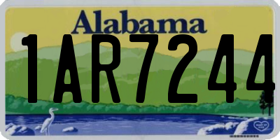 AL license plate 1AR7244
