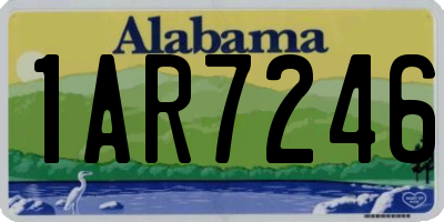 AL license plate 1AR7246