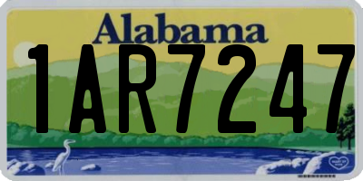 AL license plate 1AR7247