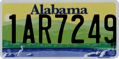 AL license plate 1AR7249