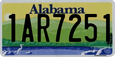 AL license plate 1AR7251