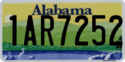 AL license plate 1AR7252