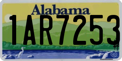 AL license plate 1AR7253
