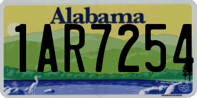 AL license plate 1AR7254