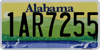 AL license plate 1AR7255