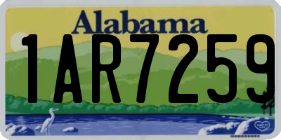 AL license plate 1AR7259