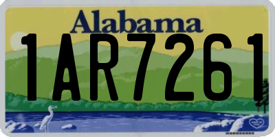AL license plate 1AR7261