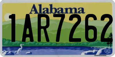 AL license plate 1AR7262