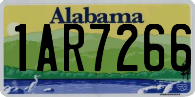 AL license plate 1AR7266