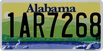 AL license plate 1AR7268