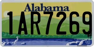 AL license plate 1AR7269