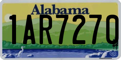 AL license plate 1AR7270