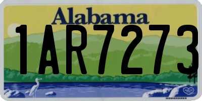 AL license plate 1AR7273