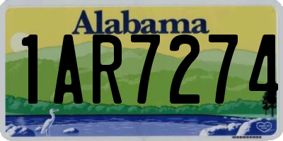 AL license plate 1AR7274