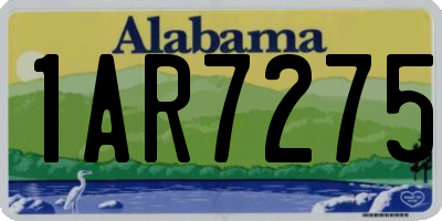 AL license plate 1AR7275