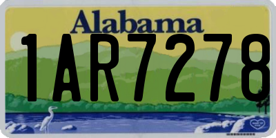 AL license plate 1AR7278