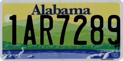 AL license plate 1AR7289