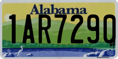 AL license plate 1AR7290