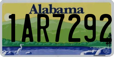 AL license plate 1AR7292