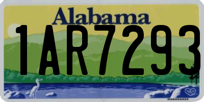 AL license plate 1AR7293